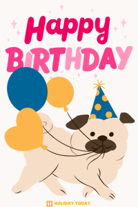 happy birthday pug