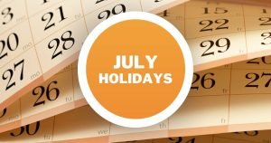 july holidays