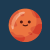 Red Planet Day Icon