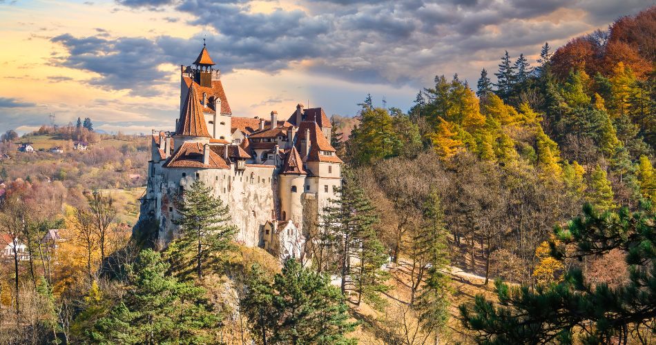 Medieval Bran Castle, Known as Dracula Castle, in Transylvania