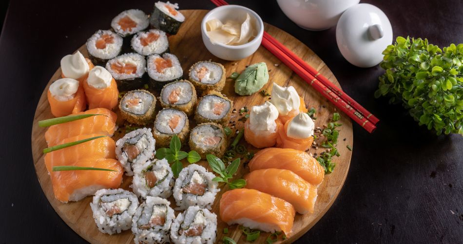 Japanese Sushi and Sashimi