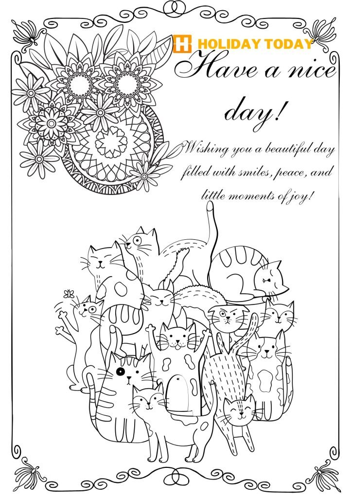 ready to print coloring page Cats