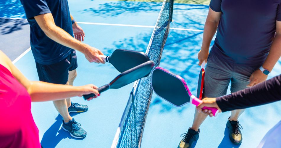 Pickleball players