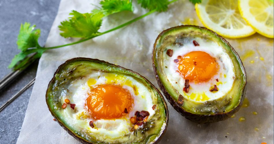 Baked Avocado & Egg Boats