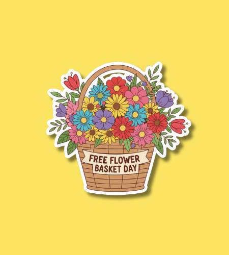 Free Flower Basket Day