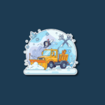 Snowplow Mailbox Hockey Day
