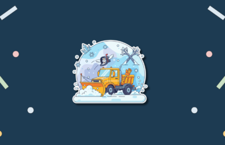 Snowplow Mailbox Hockey Day