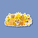 Dogs in Yellow Day