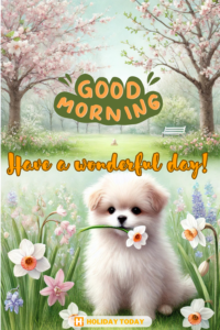 Good Morning card Have a wonderful day.