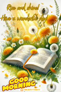 Rise and shine! Have a wonderful day. Good Morning card