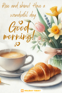 Rise and shine! Have a wonderful day. Good Morning card