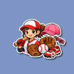 Ladies' Initiated in Baseball Day