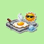 Sidewalk Egg Frying Day