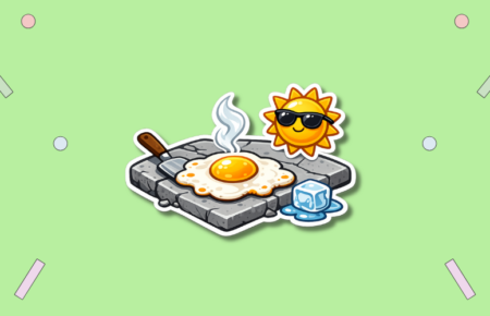 Sidewalk Egg Frying Day