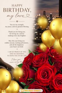 happy birthday card my love
