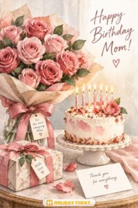 happy birthday mom card